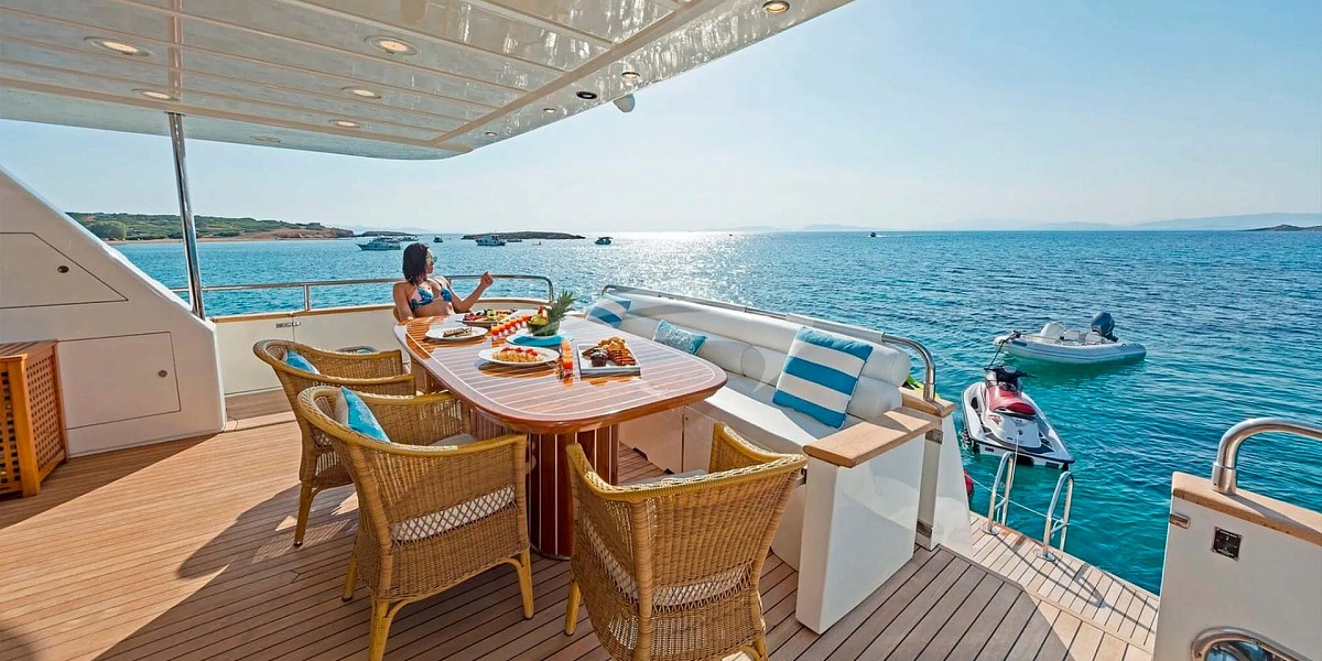 Аренда моторной яхты Falcon на Миконосе, Греция